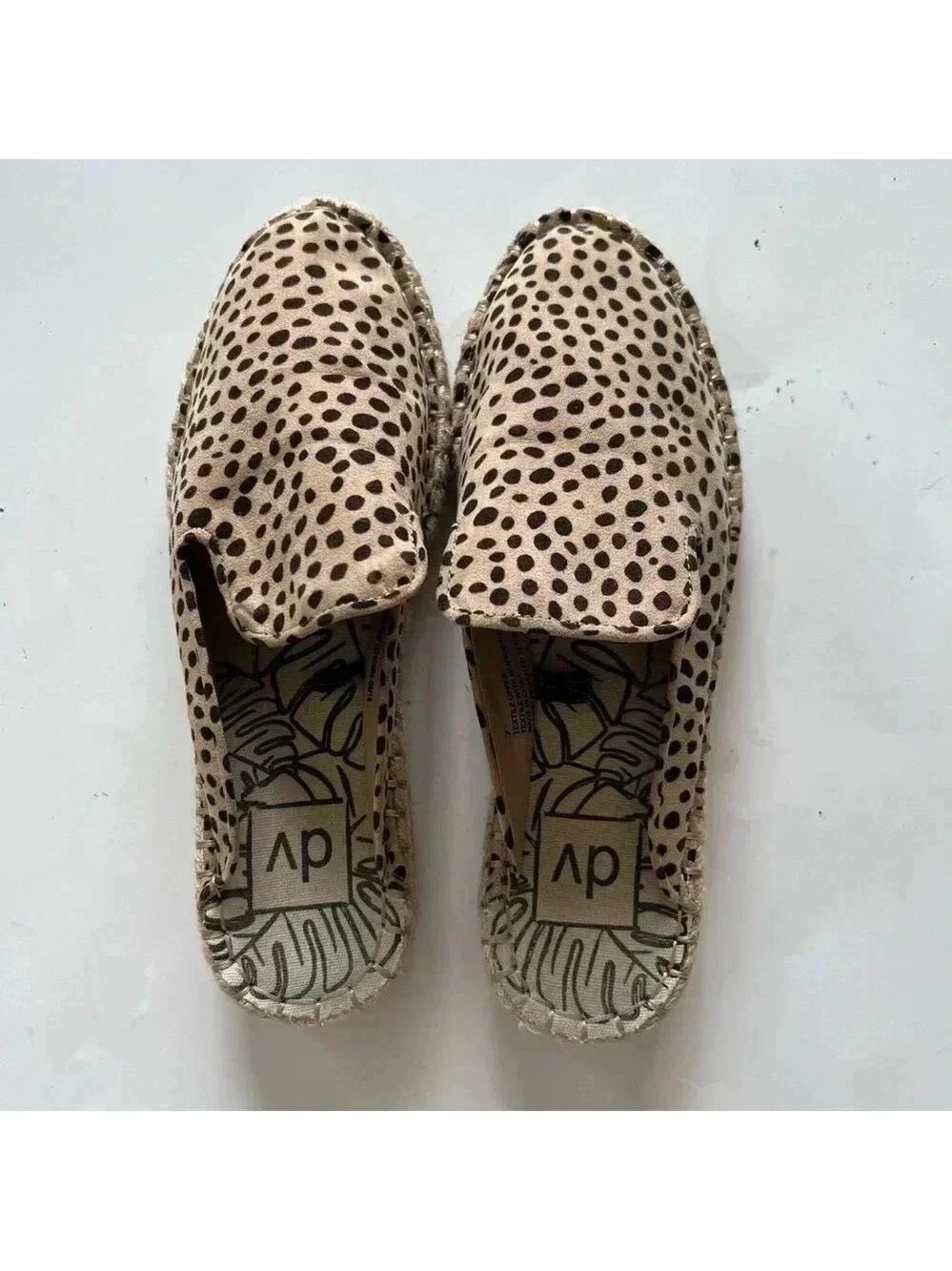 DV Dolce Vita Elaine Leopard Espadrille Slip on Mule size 7 - Picture 3 of 10